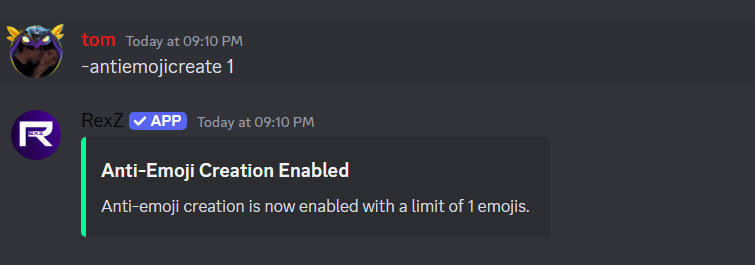 antiemoji create limit
