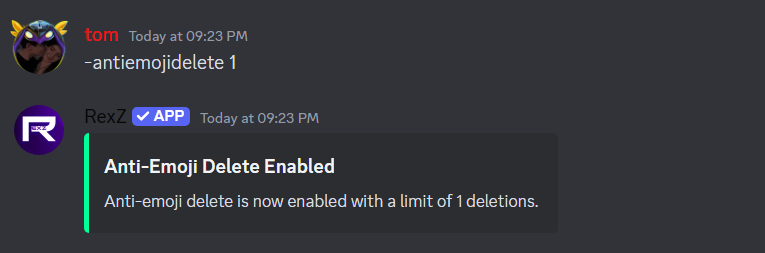 antiemoji delete limit