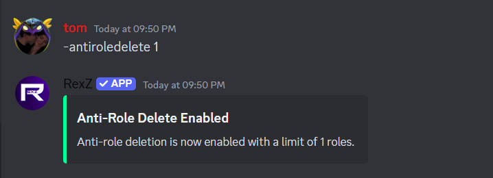 antirole delete limit